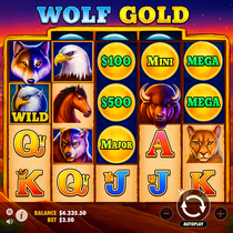 Roby Casino - Wolf Gold Slot - Wild Features